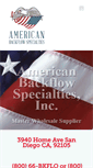 Mobile Screenshot of americanbackflow.com